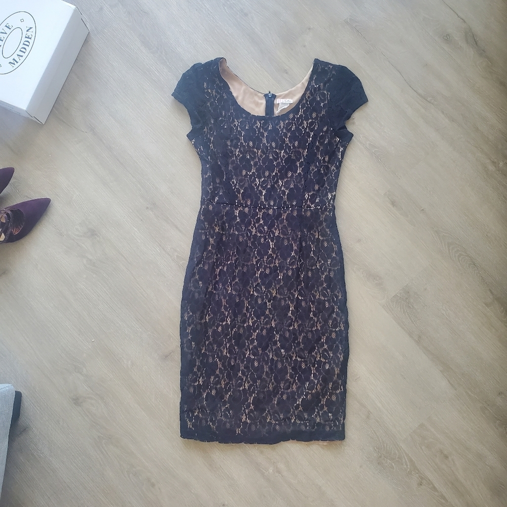 Black lace dress